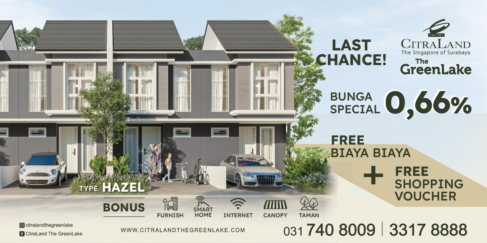 Dapat Rumah Dengan Bunga Special Citraland The Greenlake